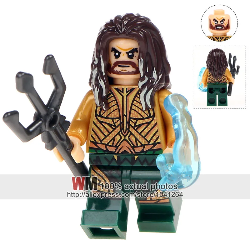 

Building Blocks 20pcs/lot XH743 Aquaman Power Girl Reverse-Flash Gooster Gold Super Hero Children Gift Toys X0177