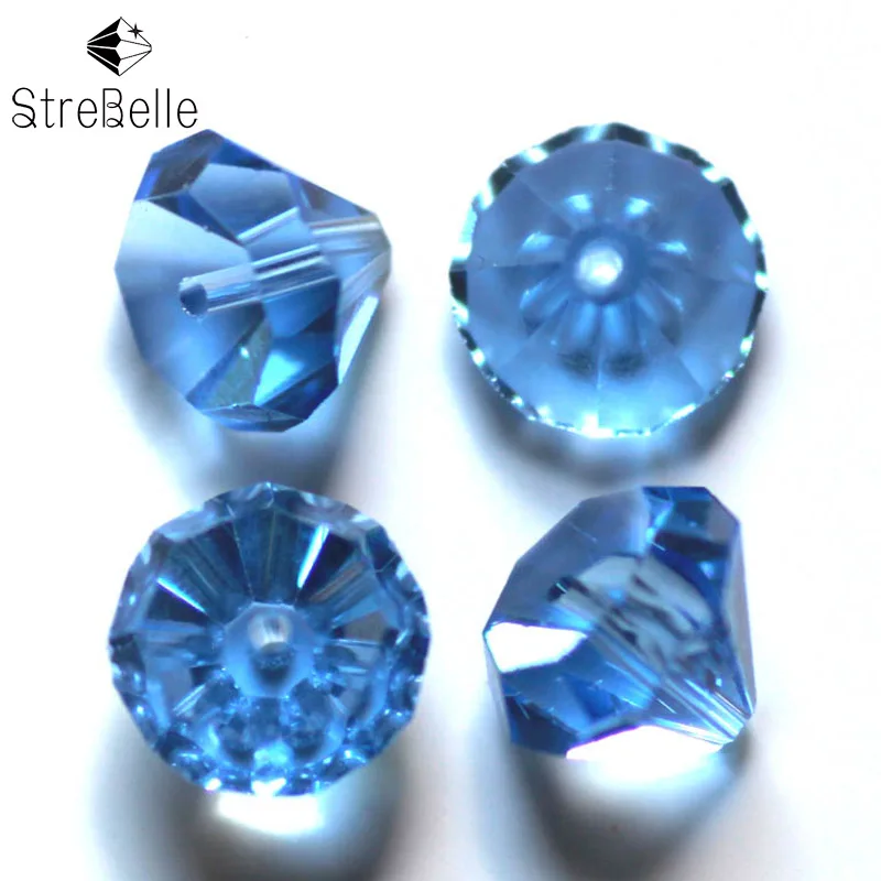 10mm Fashion DIY Bracelet Accessories Cone Shape Multi Colors Crystal