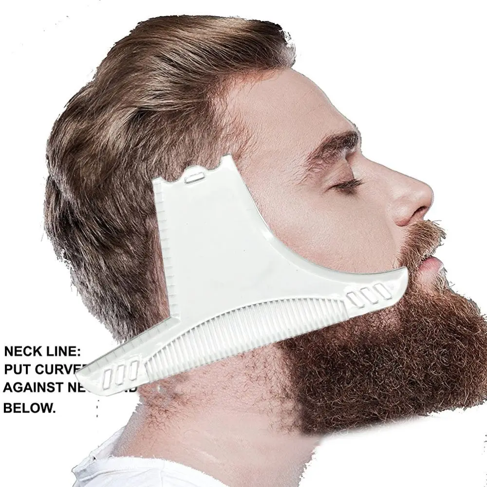 

1pc Professional Men's Beard Styling Template Comb Kit Beard Shaping Tool Shaving Removal Model Trimmer Styling Hair Accessories