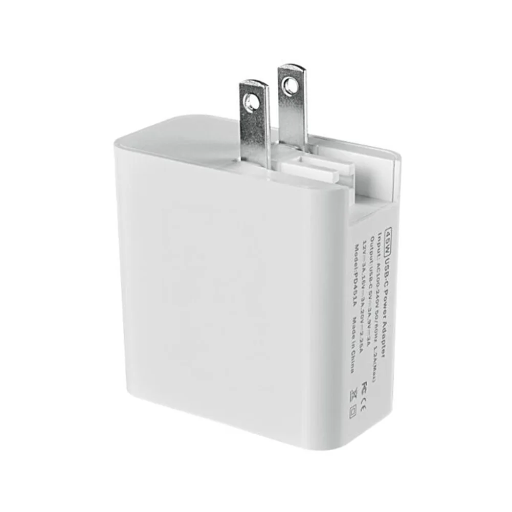 

45W Wall Charger USB-C PD Power Adapter, Laptop Charger for MacBook Pro Samsung Galaxy Note 9/ S9, Fast Charger