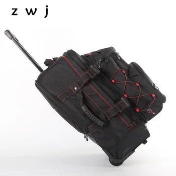 

Large Capacity Multi-function Shoulders Travel Bag Student Rolling Luggage Backpack Men Business Trolley Suitcases