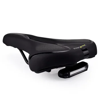 

Bicycle Saddle Seat With Tail Light Wide Hollow Comfort Breathable Bike Saddles Cushion For MTB Mountain Road Bike Cycling Part