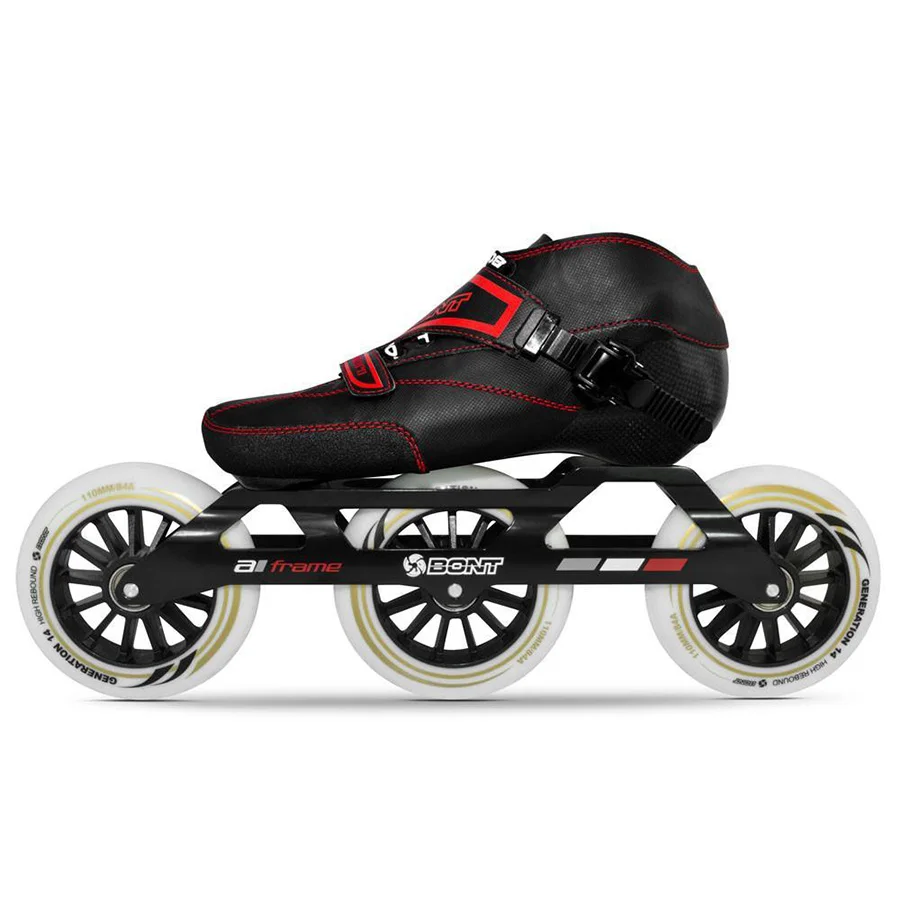 100% الأصل بونت 2PT إندورو 3*100/3*110 ملليمتر كيد سرعة مضمنة heatmoldable الكربون حجم 29-35 الطفل سباق ألياف patines