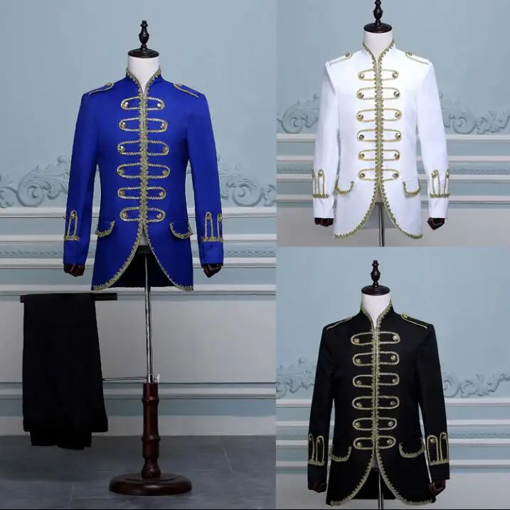 Homme Costumes Danse Terno Robe Blazer Designs Scène Hommes Chanteurs Masculino Noir Smoking bleu Pour De blanc Royal Les Vêtements Veste Style qxY6IwC