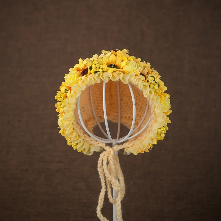 newborn sunflower bonnet