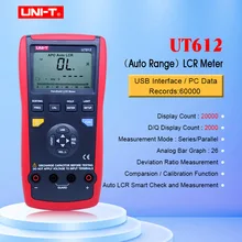 UNITÀ di UT611 UT612 misuratore di Capacità LCR meter 20000 di sconto di trasporto insolution di resistenza del tester con display LCD retroilluminazione del display