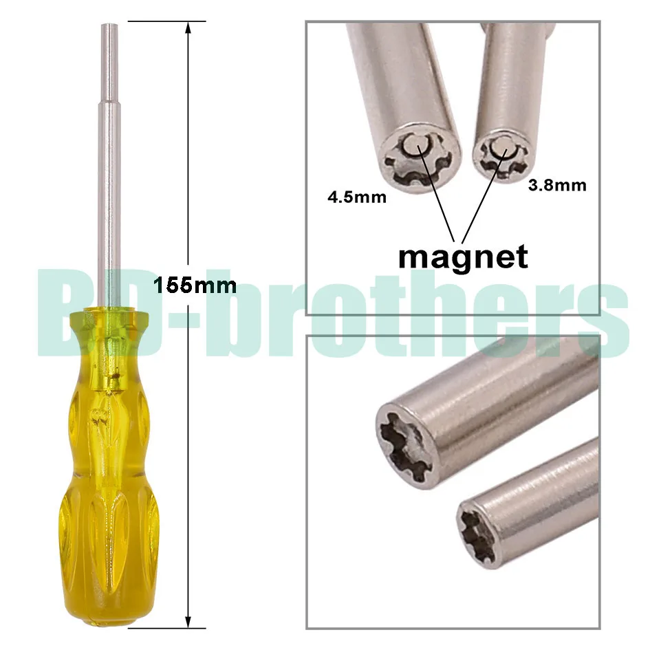 US $137.80 3 in 1 Set 25Y 38mm 45mm Hexagon Gamebit 38 45 Security Screwdriver Game Tool for Nintendo NGC SFC NES 50setslot