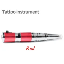 Красный Полный Набор Профессиональный перманентное косметическое устройство тату-пистолет роторный Электрический татуаж для бровей карандаш для губ маленький корпус Наконечник иглы