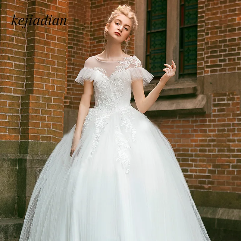 2018 islamic Wedding Dresses Hijab Long Sleeve Muslim Unique Wedding