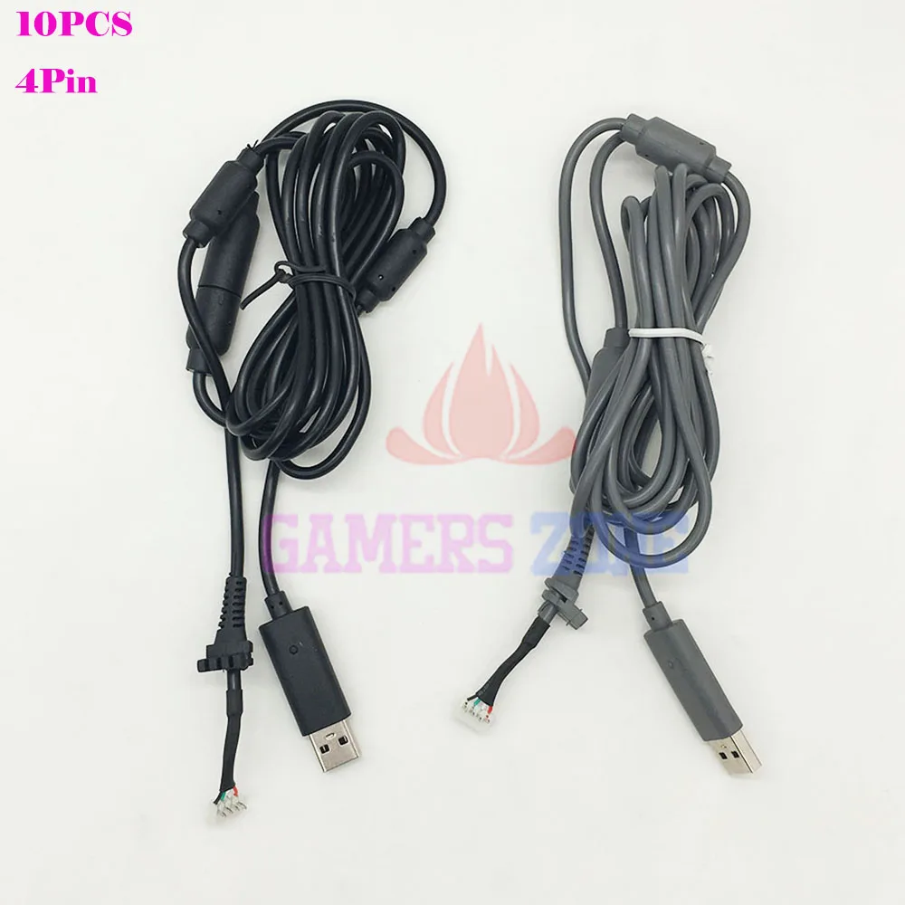 10PCS Black Grey 4 Pin Wired Controller Interface Cable W/ USB