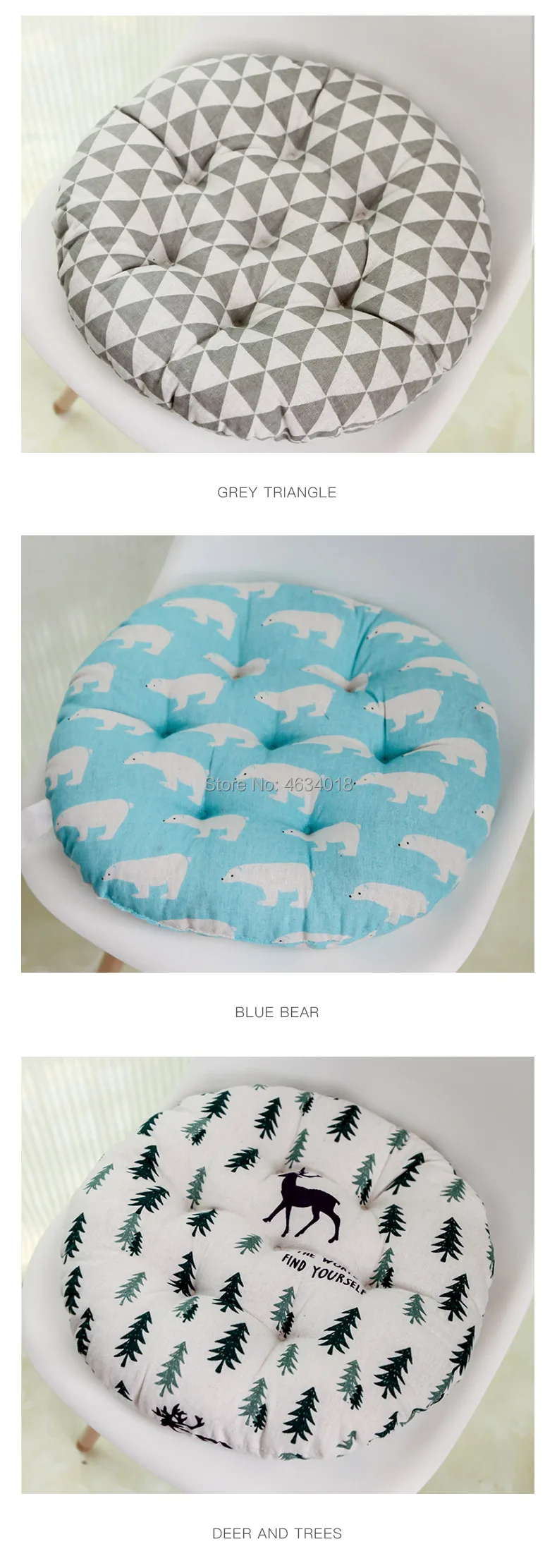Round Cushion 38x38/43x43/48x48cm office chair sofa cushion tatami circular decoration seat cushion chair cushions wholesale Round Cushion 38x38/43x43/48x48cm office chair sofa cushion tatami circular decoration seat cushion chair cushions wholesale