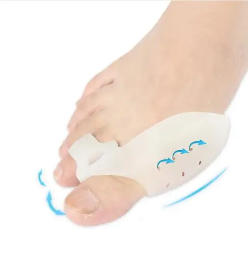 

2016 New 1pair Daily Use Biological Silicone Big Toe Hallux Valgus Corrector Bunions Treatment Appliance Toe Separator Feet Care