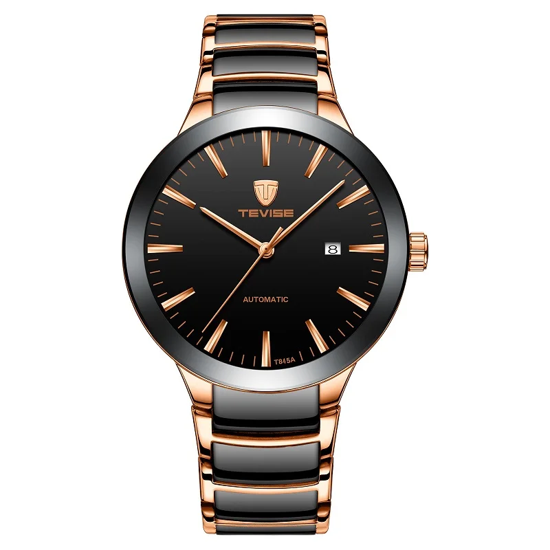 TEVISE мужские часы лучший бренд класса люкс Простые мужские автоматические часы Дата водонепроницаемые механические наручные часы T845A дропшиппинг