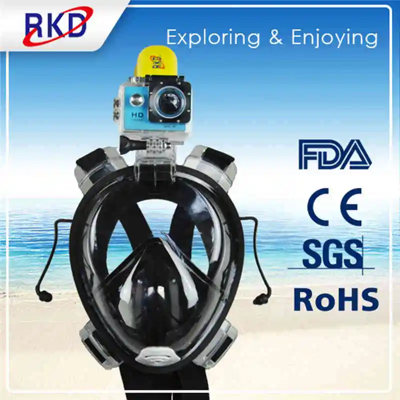 

RKD Diving Masks Snorkel Mask Adult Professional Scuba Diving Equipment Anti Fog Full Face Diving Mask Camera Underwater Swim