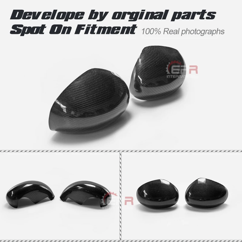 For Audi TT MK1(1998-2006)(Type 8N) Carbon Fiber Mirror Cover(Stick on type) Body Kit Tuning Trim For TT MK1 Racing Part