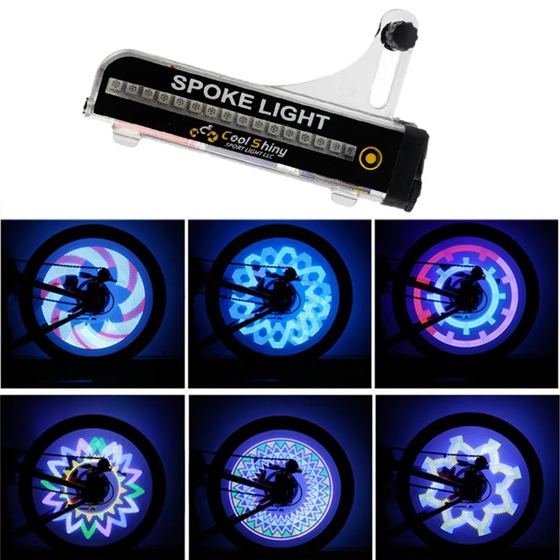 New Arrival Colorful Bicycle Lights Bike Cycling Wheel Spoke Light 32 LED Waterproof Drop Shipping #2M29 (8)