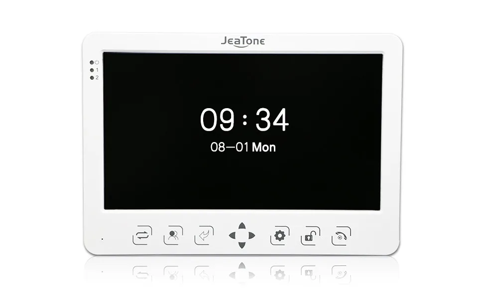 JeaTone 10 "High Разрешение Цвет Видеомонитор Интерком системы 1200TVL ИК Ночное видение открытый дверной Камера белый монитор