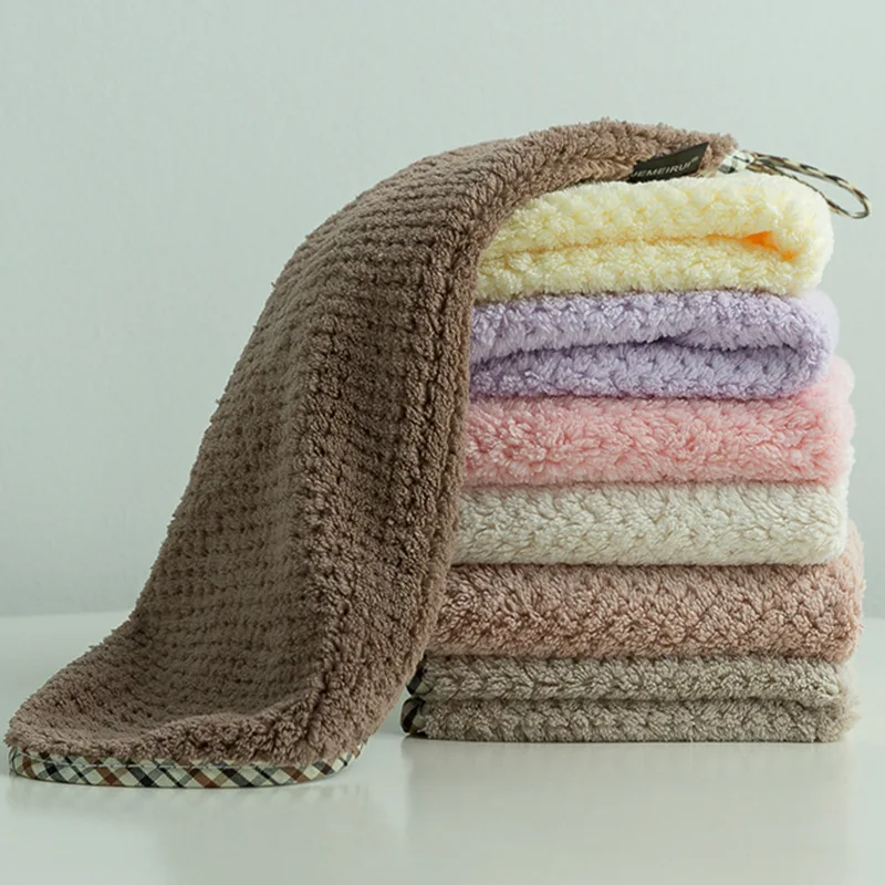 Home Textile Towel Small towel coral velvet built absorbent towels toalla playa grande dropship AUG6