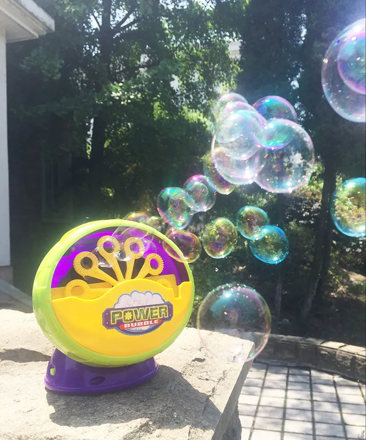 Маленький typhoon Электрический пузырь машина детская игрушка портативный автоматический дуя Пузыри для детей