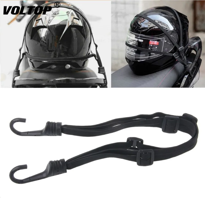 

1pcs 60cm Motorcycle Accessories Seat Belt Strength Retractable Helmet Luggage Elastic Rope Strap With 2 Hooks