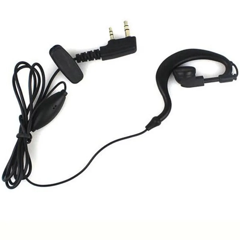 

3.5mm TO 2.5mm 2 PIN Earpiece Headset Headphone for BAOFENG UV5R-888S Black
