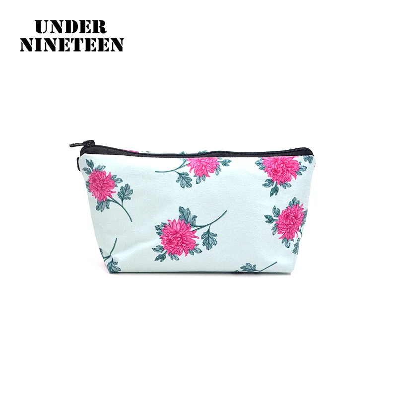 Under 2019 Flower Make UP Bag Women Cosmetic cases Large