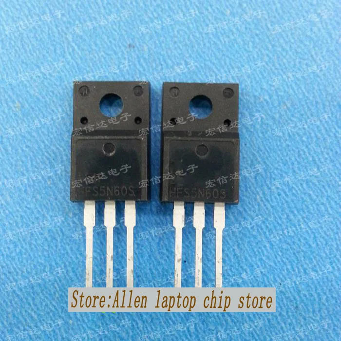 Free shipping HFS5N60S TO 220F channel MOSFET 4.5A 600V NPN Original