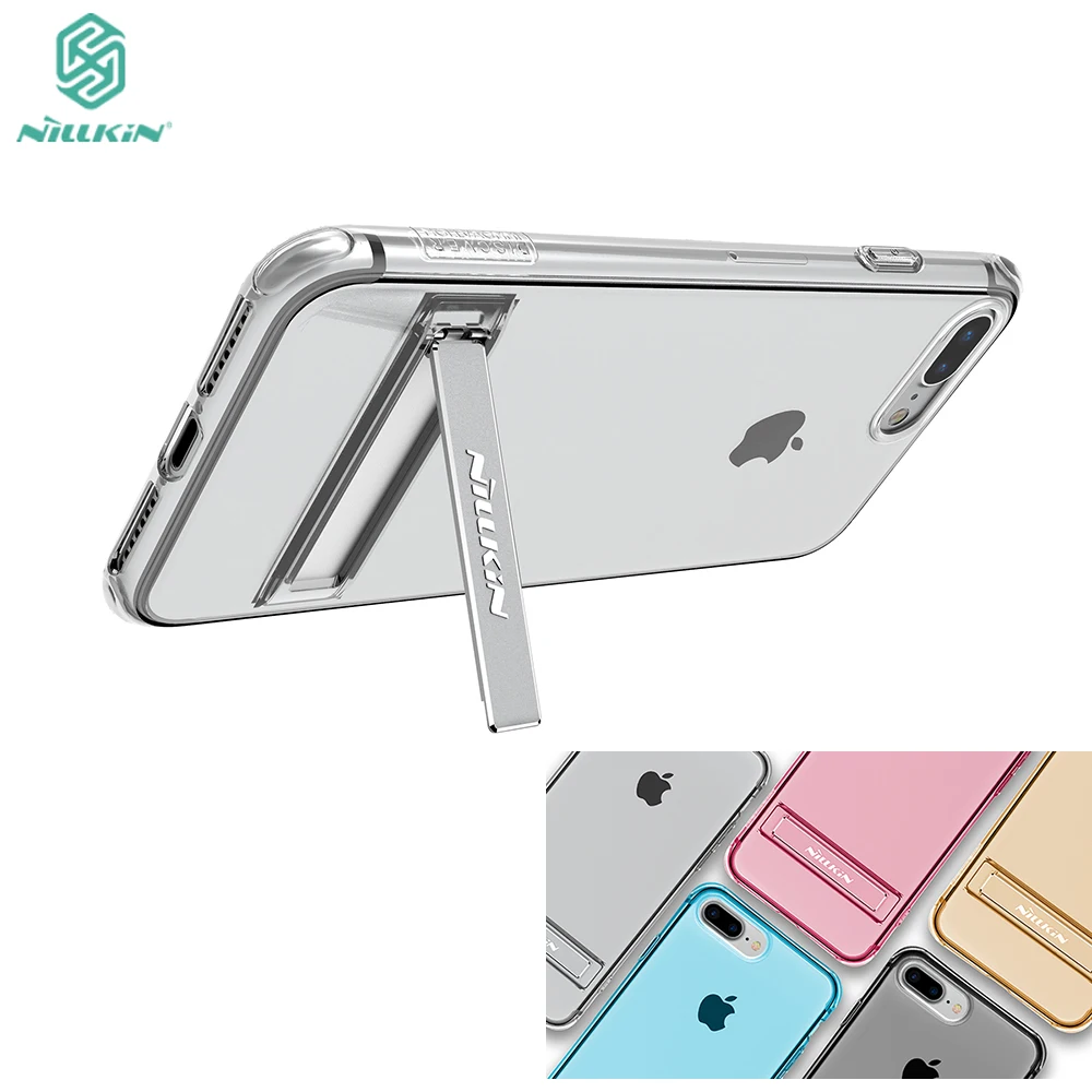 

For iPhone 8 case cover for iPhone 8 Plus 4.7 & 5.5 Nillkin Phone holder Stand soft clear TPU Protector Case For iphone 7/7Plus