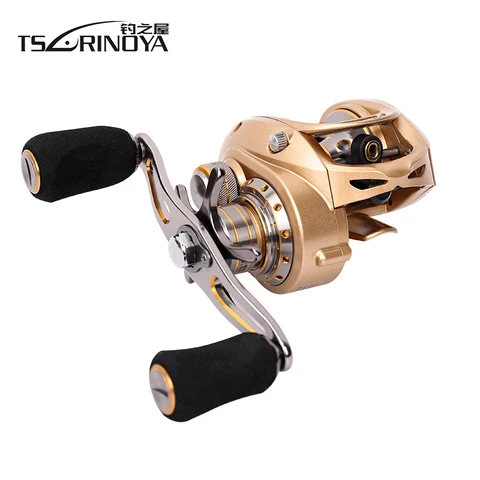Magent + Freio Carretel de Isca de Metal Tsurinoya 7kg Arraste Centrífugo Carretel Baitcasting Completo Ex-150l – Ex150-r 10bb