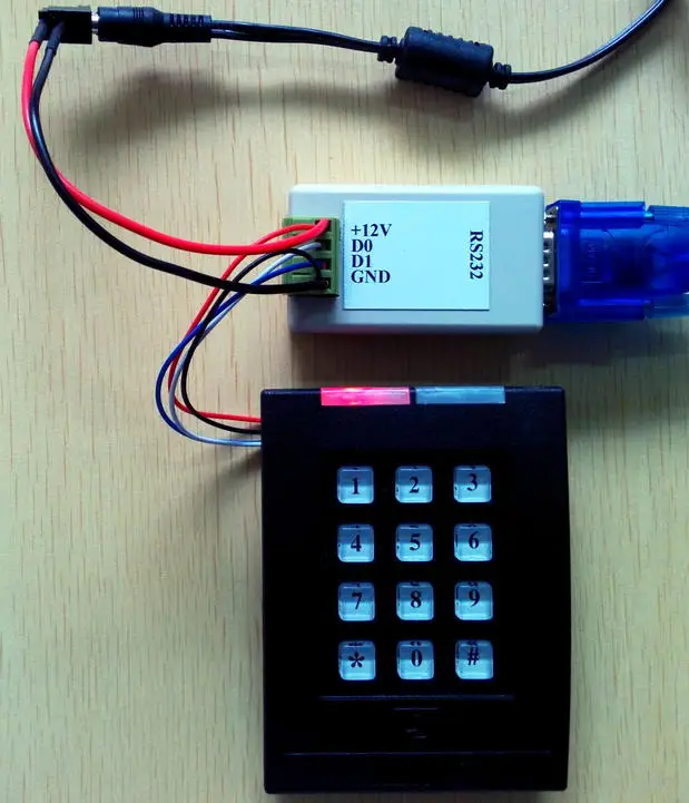 Porta com - Leitor de Código de Barras ir para Wiegand Porta Serial 34 232 Wiegand Transmissão Bidirecional Onverting Rs232 Wg26 - 7 34 232 serial wiegand porta com transmissão