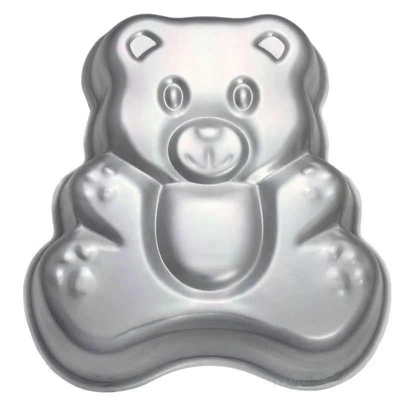 3D Cartoon Bear Fondant Cake Pans Anode Aluminum Alloy Chiffon Cake Molds DIY Western Food Baking Decorating Tools1