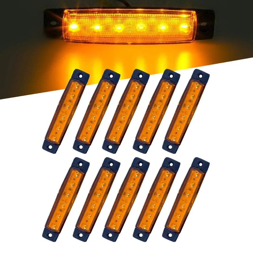 Yait 6 светодиодные боковые габаритные фонари LED 12-24V Водонепроницаемый