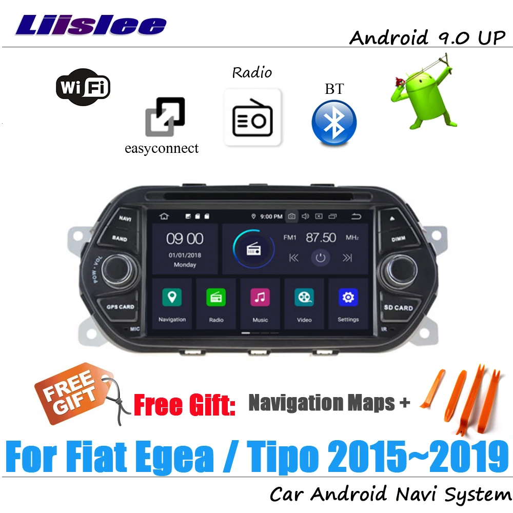 Perfect Car Auto Navigation System For Fiat Egea/Tipo 2015 2016 2017 2018 2019 Android Multimedia CD DVD Player Radio HD Screen Display 0