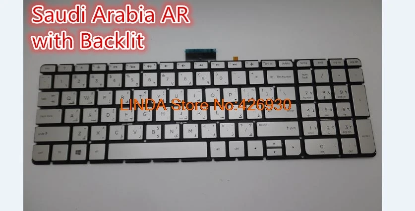 

Laptop Keyboard For HP For ENVY 15-U000 X360 Silver 807526-231 774608-231 V140646DK1 AR V140646DS1 US 776250-001 798954-001