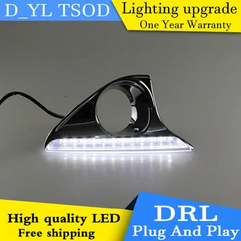 

D_YL car styling For Camry 2011-2013 LED DRL For Camry led fog lamps daytime running light High brightness guide LED DRL