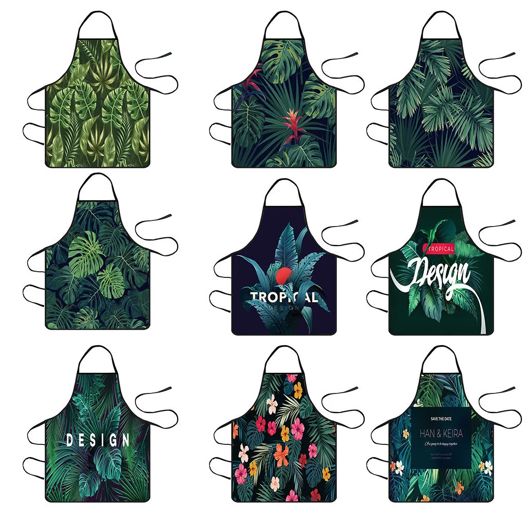 Fashion Home Women Waterproof Cute Cartoon Kitchen Restaurant Cooking Bib Apron Aprons For Men Women Home Cleaning Tools 72x60cm