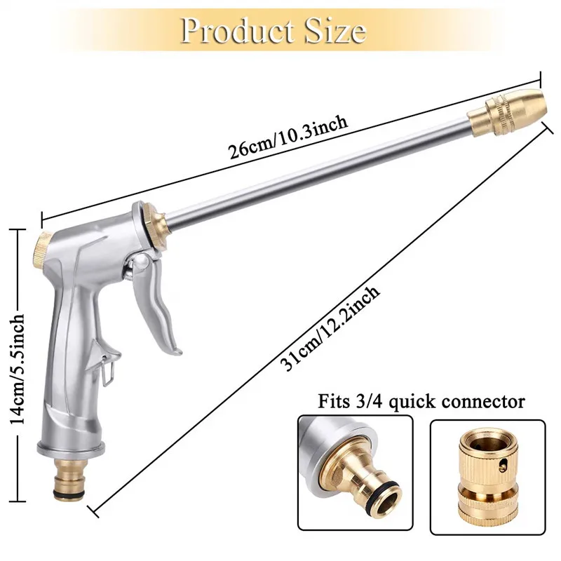 FIRMOR водяной пистолет высокого давления, садовый водяной шланг, насадка для ручного полива, распылитель, инструмент для очистки, мойка автомобиля, растения для домашних животных