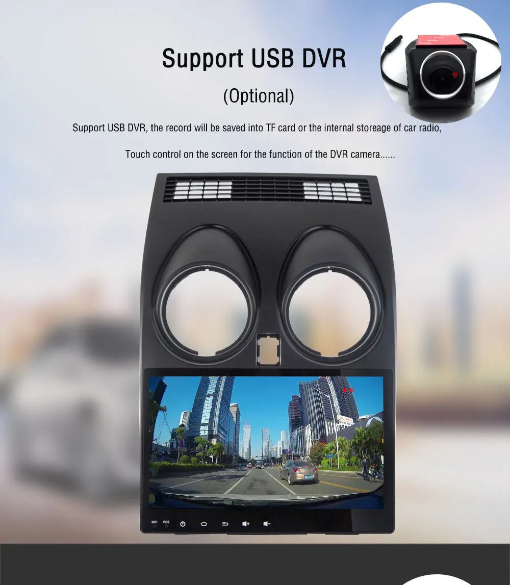 Sale 2 Din Android 8.1 Car Radio For Nissan Qashqai 2007 2008 2009 2010 2011 2012 2013 GPS Navigation 8 Core Car Autoradio Head Unit 12