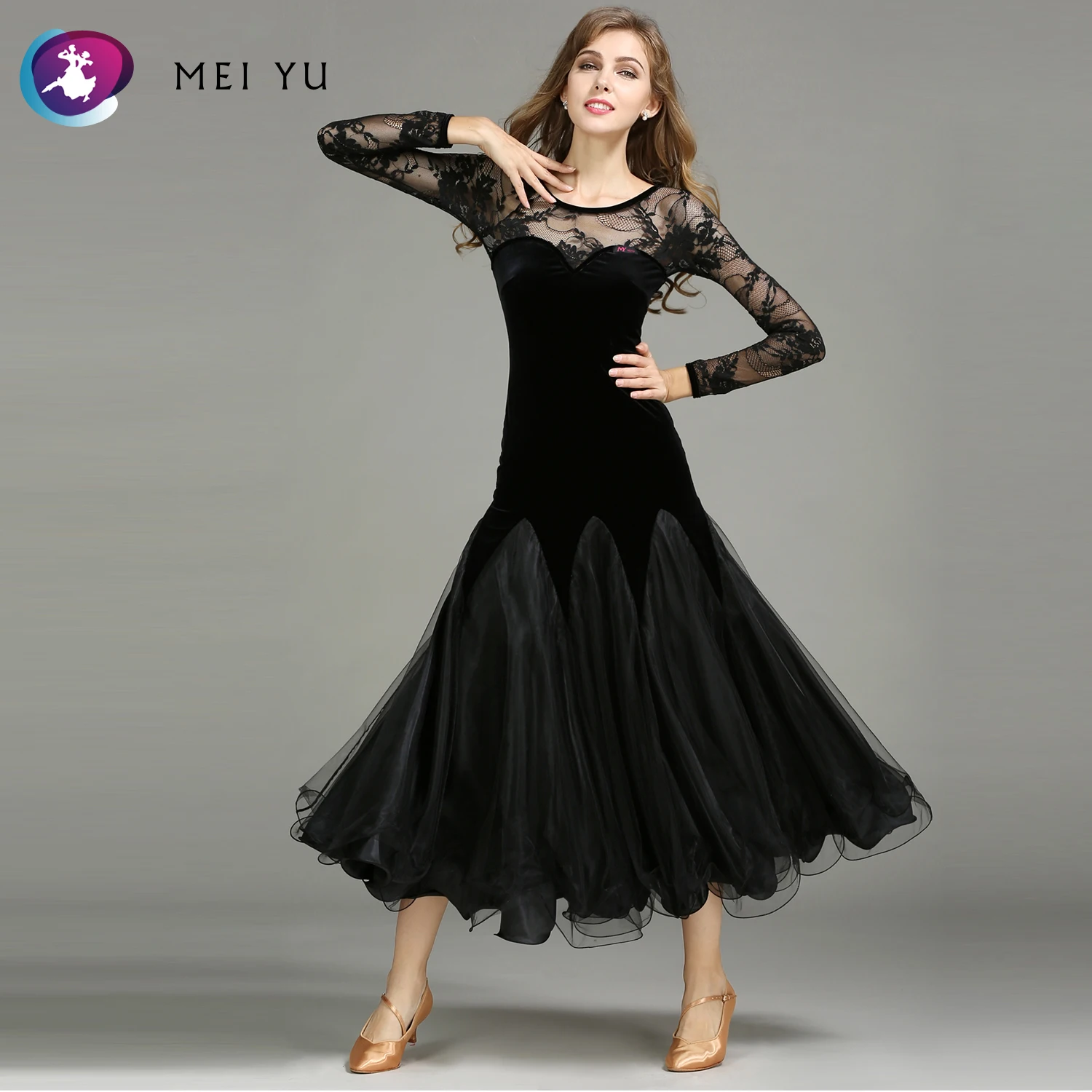 Mei Yu My751 2018 New Modern Dance Costume Women Lady Adult Waltzing Tango Dancing Dress
