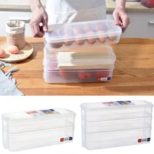 Влагонепроницаемый холодильник коробки Crisper PP многослойная Экономия пространства коллекция Яйцо Кухня