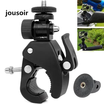 

10pcs/lot 180 Degree Camera Bicycle Handlebar Holder 1/4 Screw Clamp Mount Bracket Adapter Tripod Clip for camera CD50
