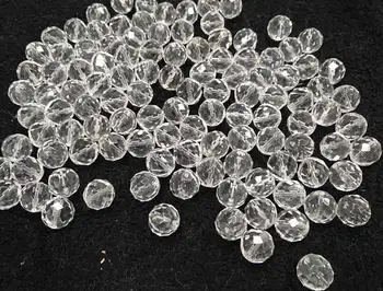 

AA+ Grade 16inch Genuine Crystal Quartz Round briolette rock quartz round handmade faceted 6\8\10\12\14mm