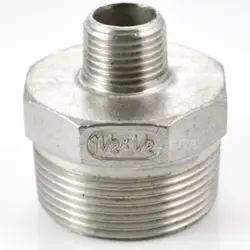 Megairon 1-1/2 "-1/2" hex Соски Каскадный Редуктор Мужской х Мужской Соединительные части труб Нержавеющая сталь ss304