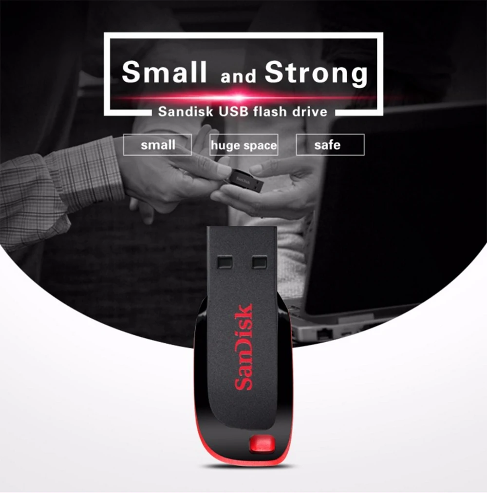 SanDisk CZ50 USB флеш-накопитель USB2.0 карта памяти 128 г 64 г 32 г 16 г мини-накопитель Флешка поддержка официальной проверки