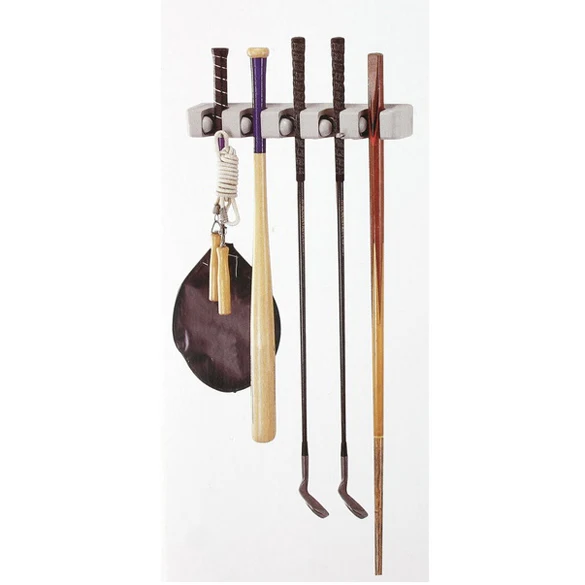 5 Position Wall Mounted Hanger Mop Broom Holder Kitchen Knife Rack