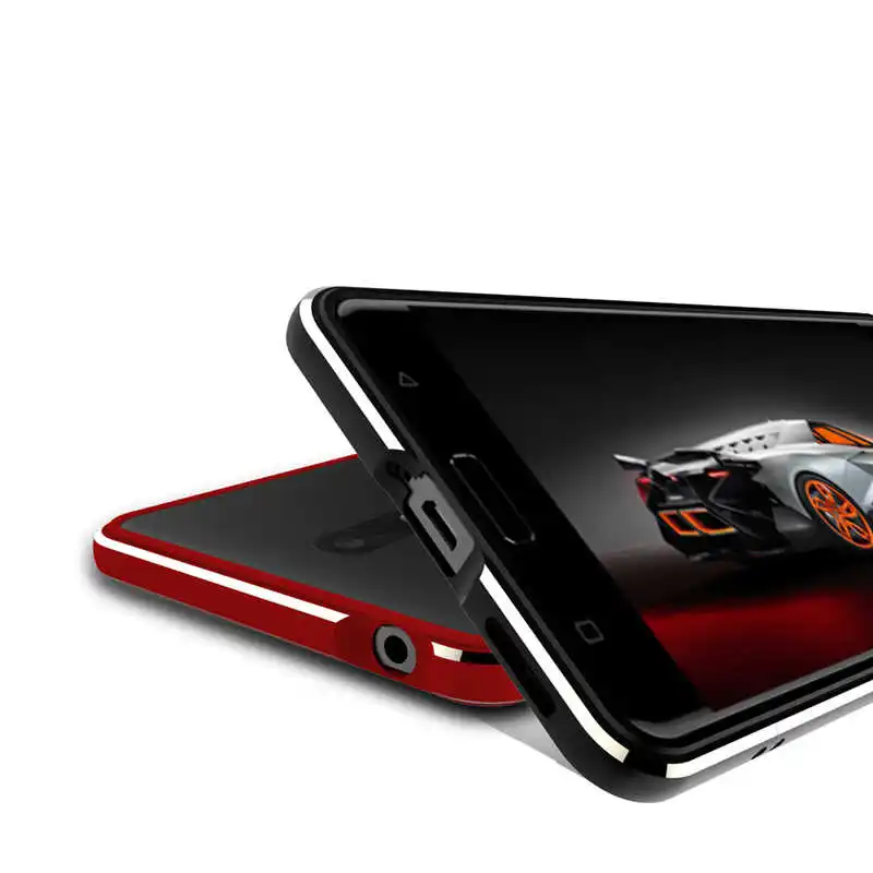 Для Nokia 6 2017 Nokia6 TA 1021 бампер Выделите металлическую рамку с винтами чехол для 1033