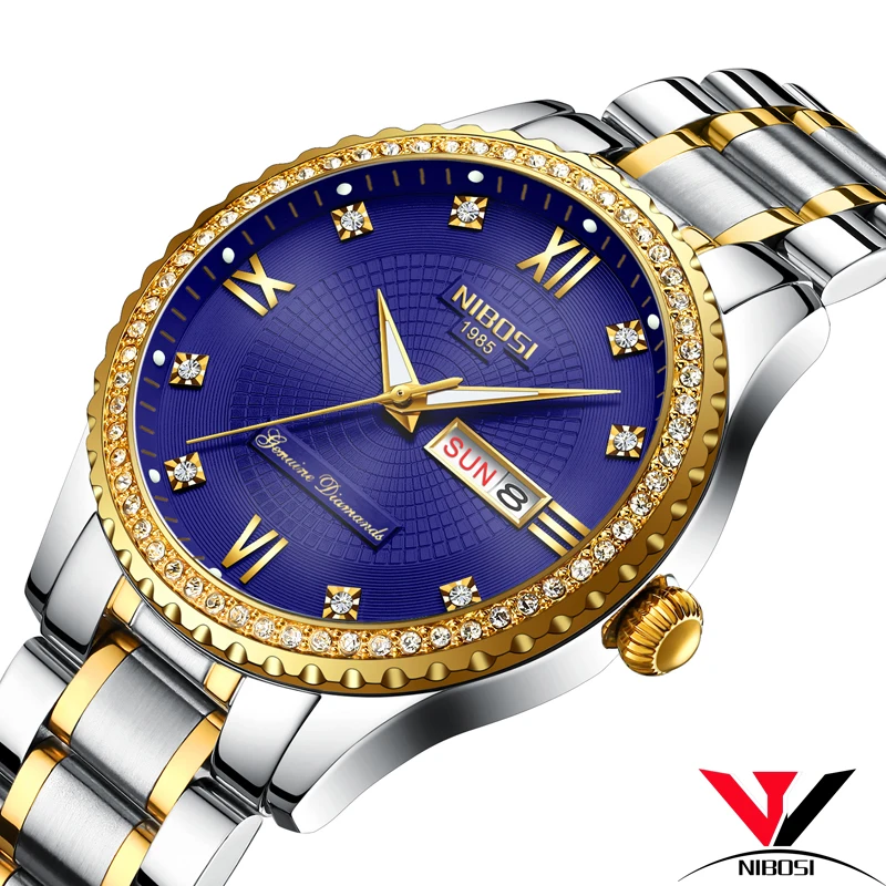 Montre Homme Marque De Luxe 2018 NIBOSI горячая распродажа мужские Роскошные Водонепроницаемые