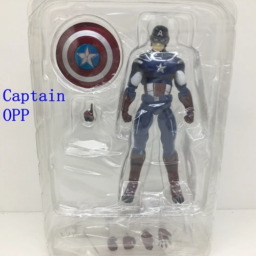 16 см Marvel Super Hero Тор-паук Капитан Америка фигурку шарнирная кукла Тор молоток Figma игрушки для детей Рождественский подарок - Цвет: no color box