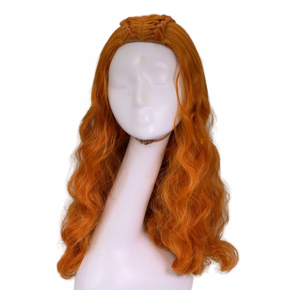 

Game of Thrones Sansa Stark Cosplay Headwear Props Women Beautiful Long Curly Wavy Hair Party Movie Costume Accessories