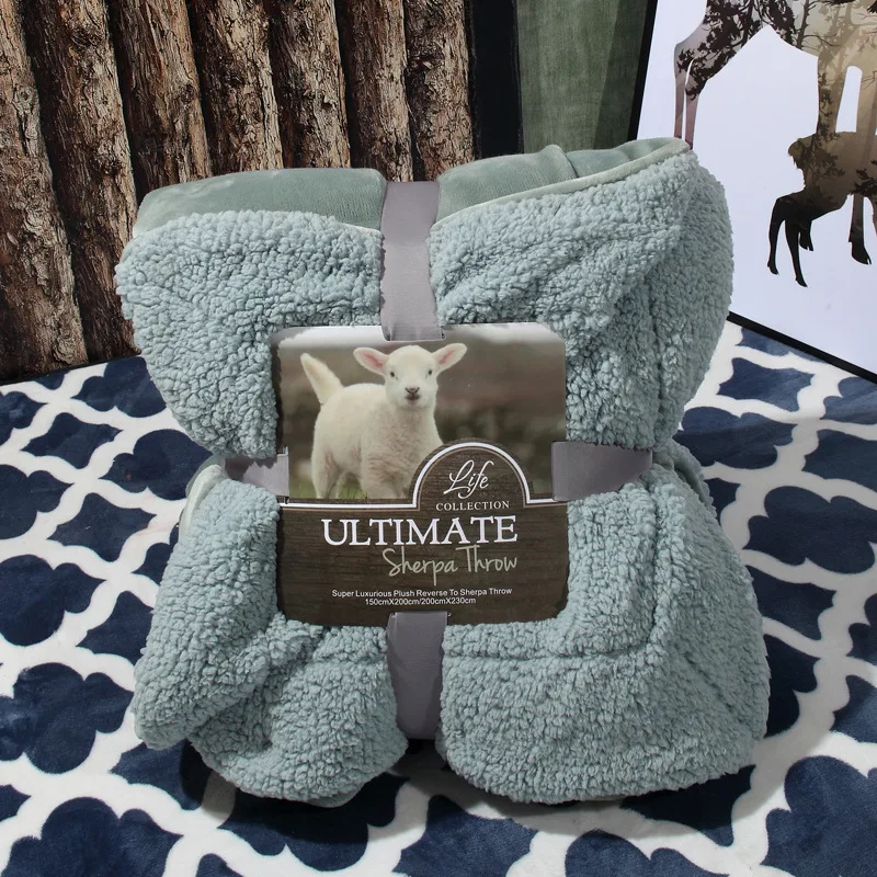 fleece plaid blanket on the bed winter autumn warm sheepskin blanket plaid bedspreads car kids plush plaid sofa blankets for bed1